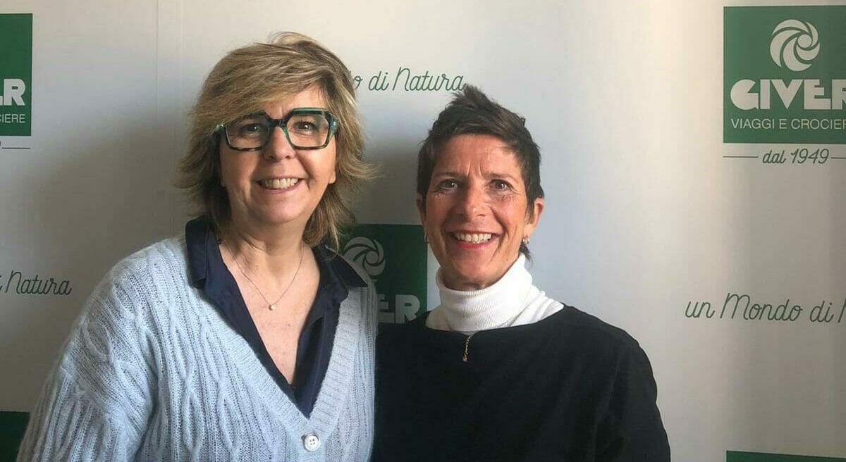 Giorgia Paciotta, responsabile commerciale, e Cristina Ferrando, product manager Grande Nord, Giver Viaggi e Crociere