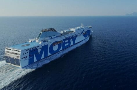 Moby battezza Fantasy, il traghetto più grande del mondo