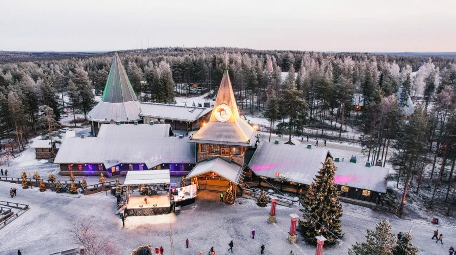 Santa Claus Village just before Christmas Opening Visit Rovaniemi Lapland Finland