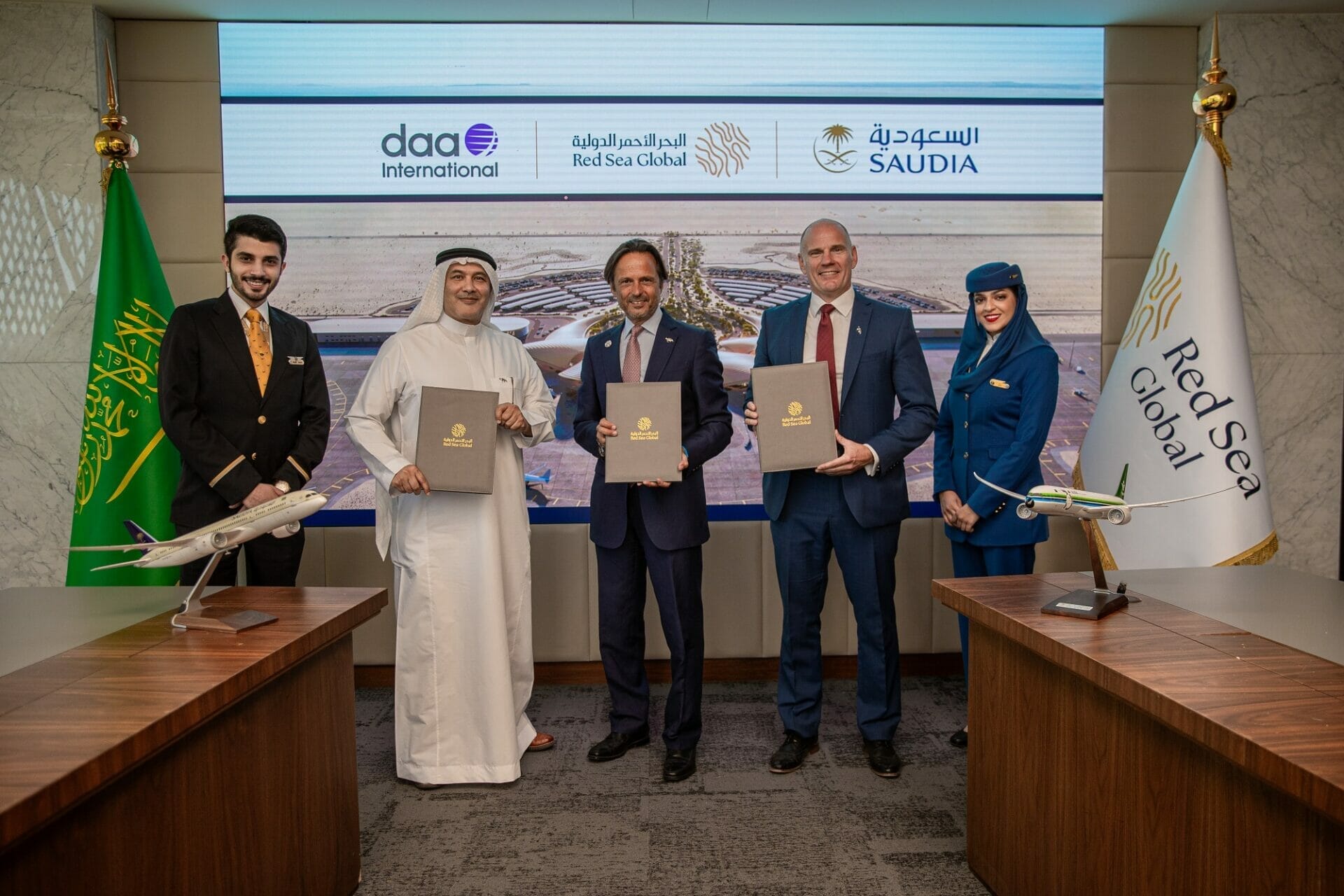 Accordo Red Sea Global Saudi Arabian Airlines Saudia e daa International