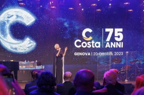 I 75 anni di Costa Crociere tra party, musica e digital art