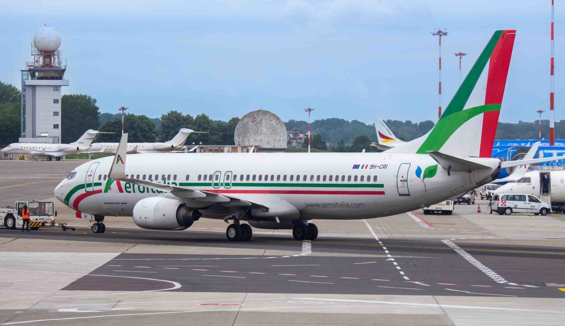 Aeroitalia Boeing 737-800 at Milano Linate international airport