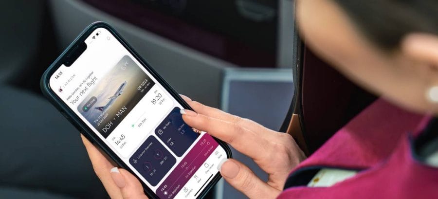qatar airways app personalizzazione esperienza