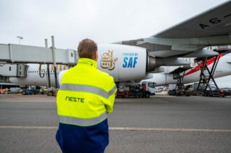 Emirates porta il carburante Saf anche all’aeroporto di Amsterdam Schiphol