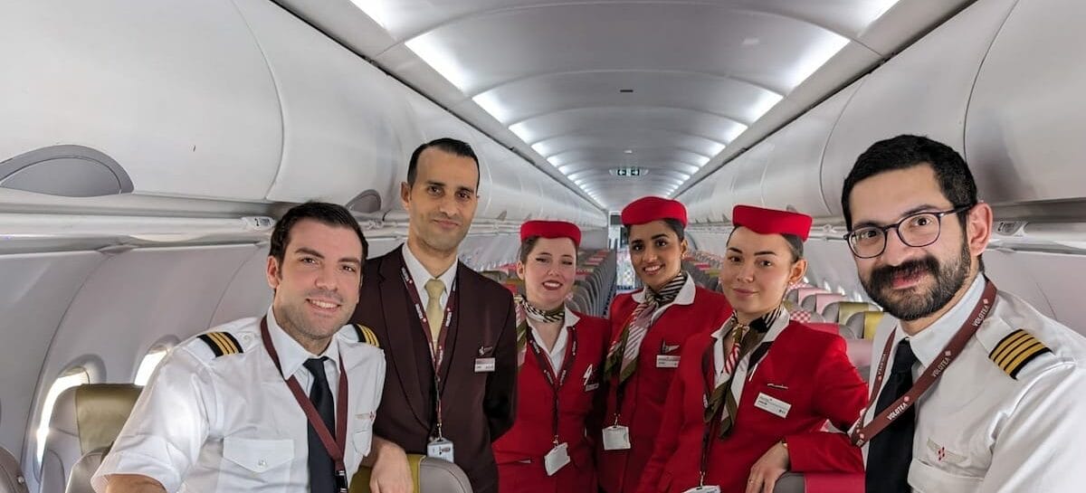 Volotea sostenibile: primo volo con il 50% di carburante Saf