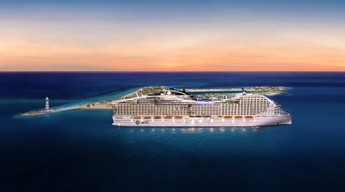 Msc World America supera i test in mare: battesimo ad aprile