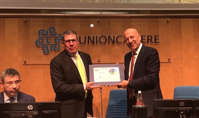 Marcello Mangia riceve il GIf Responsible Organization credit Ladv