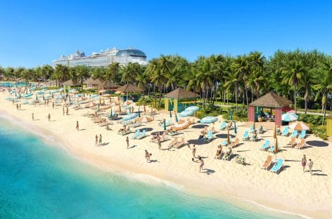 Royal Caribbean, parte la costruzione del beach club a Nassau