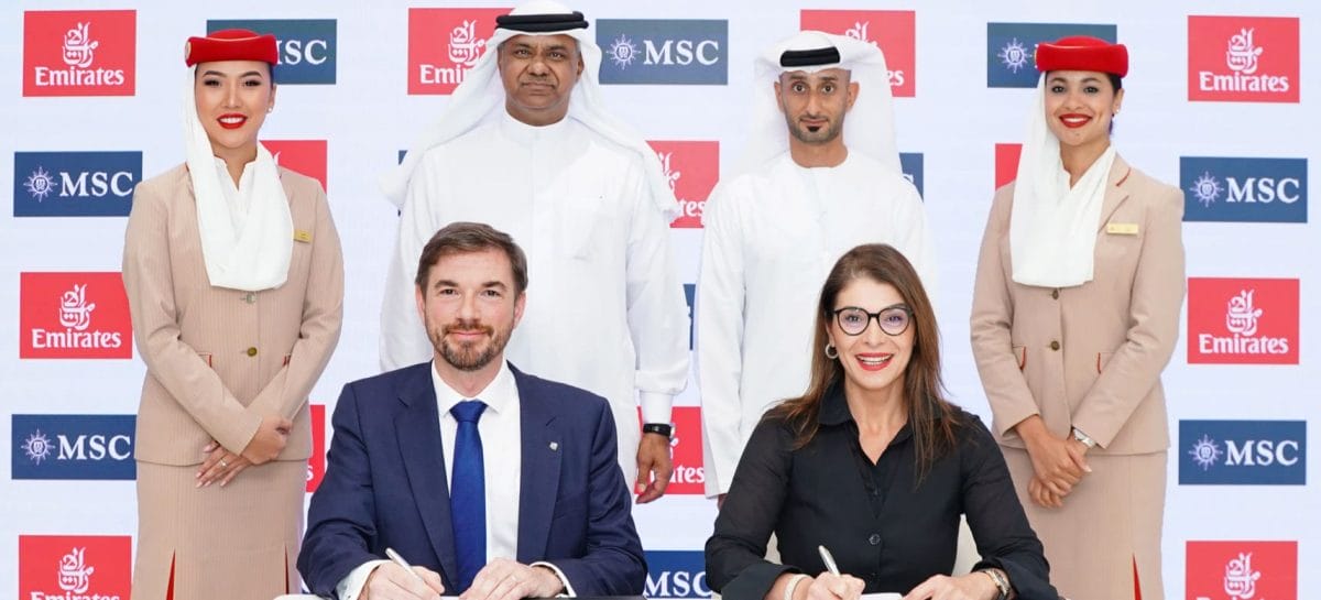 Emirates e Msc rinnovano per due anni la partnership per il Fly&Cruise