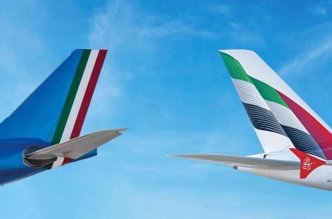 Ita Airways, ancora accordi a Est: codeshare con Emirates