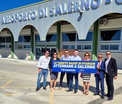 Ryanair Salerno Costa d'Amalfi da uff stampa