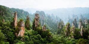  Zhangjiajie National Forest Park in Hunan Province, China adobe
