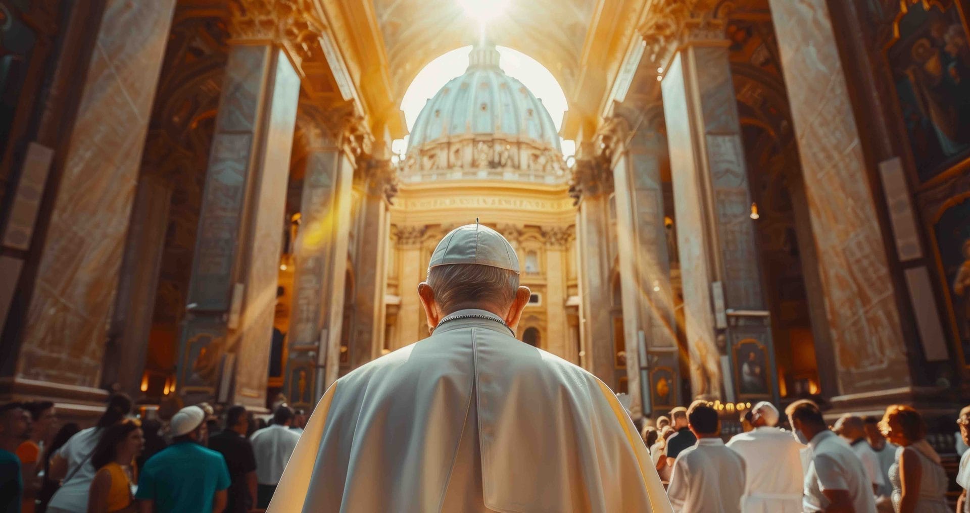 papa pontefice chiesa pellegrini roma giubileo da adobe
