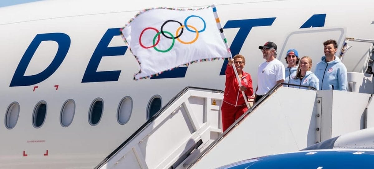 Delta celebra le Olimpiadi di Los Angeles 2028 con un aereo speciale