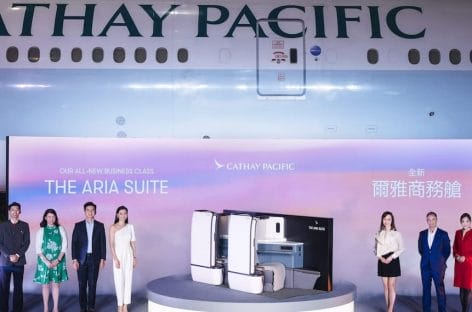 Cathay Pacific svela la principesca Aria Suite