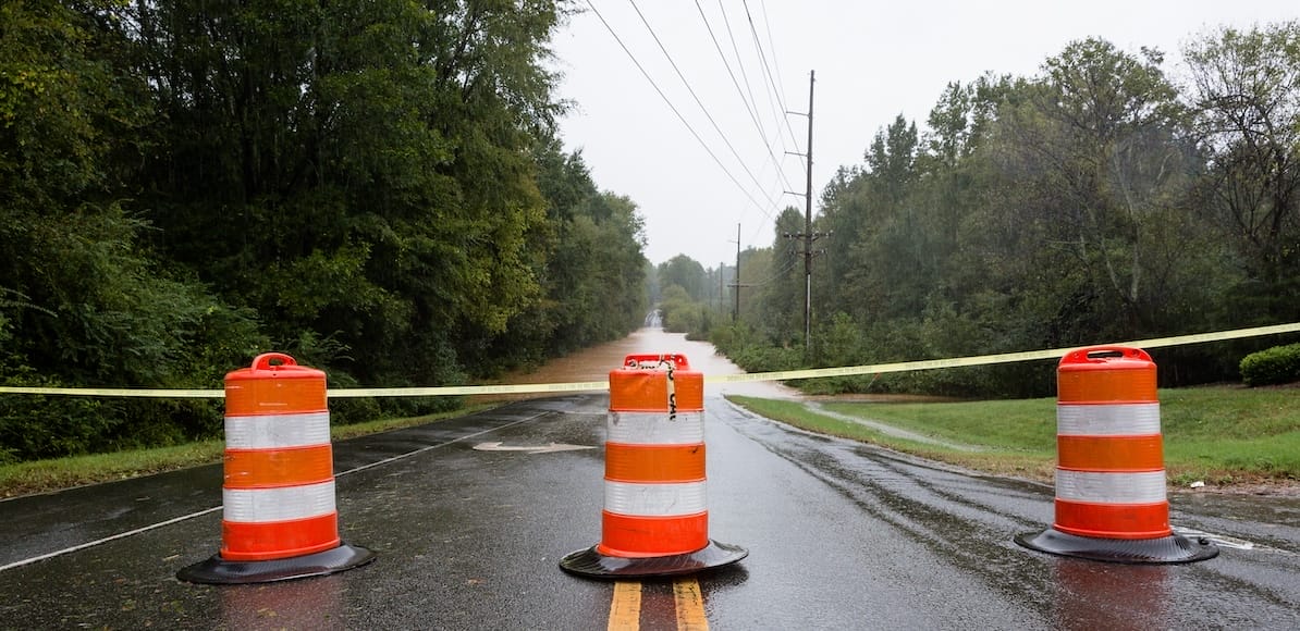 North Carolina strade allagate