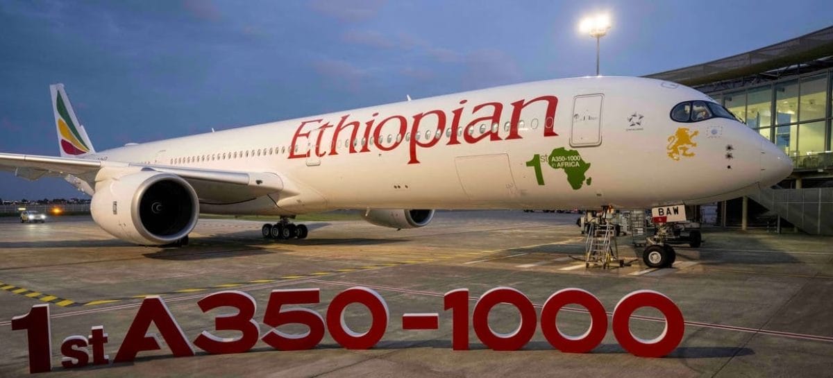 Ethiopian prende in consegna il primo Airbus 350-1000 dell’Africa