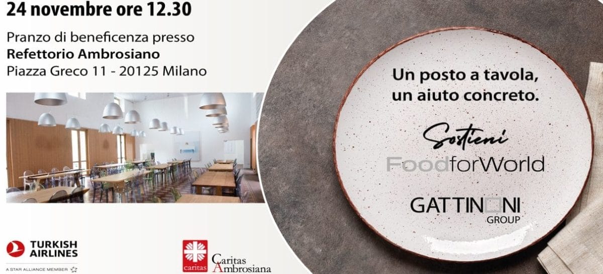 Nasce FoodforWorld by Gattinoni: primo pranzo di beneficenza firmato Cracco