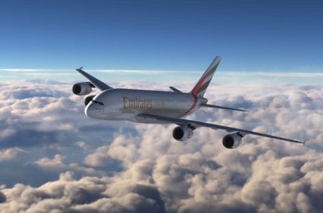 Emirates, volo inaugurale in Scozia per l’A350