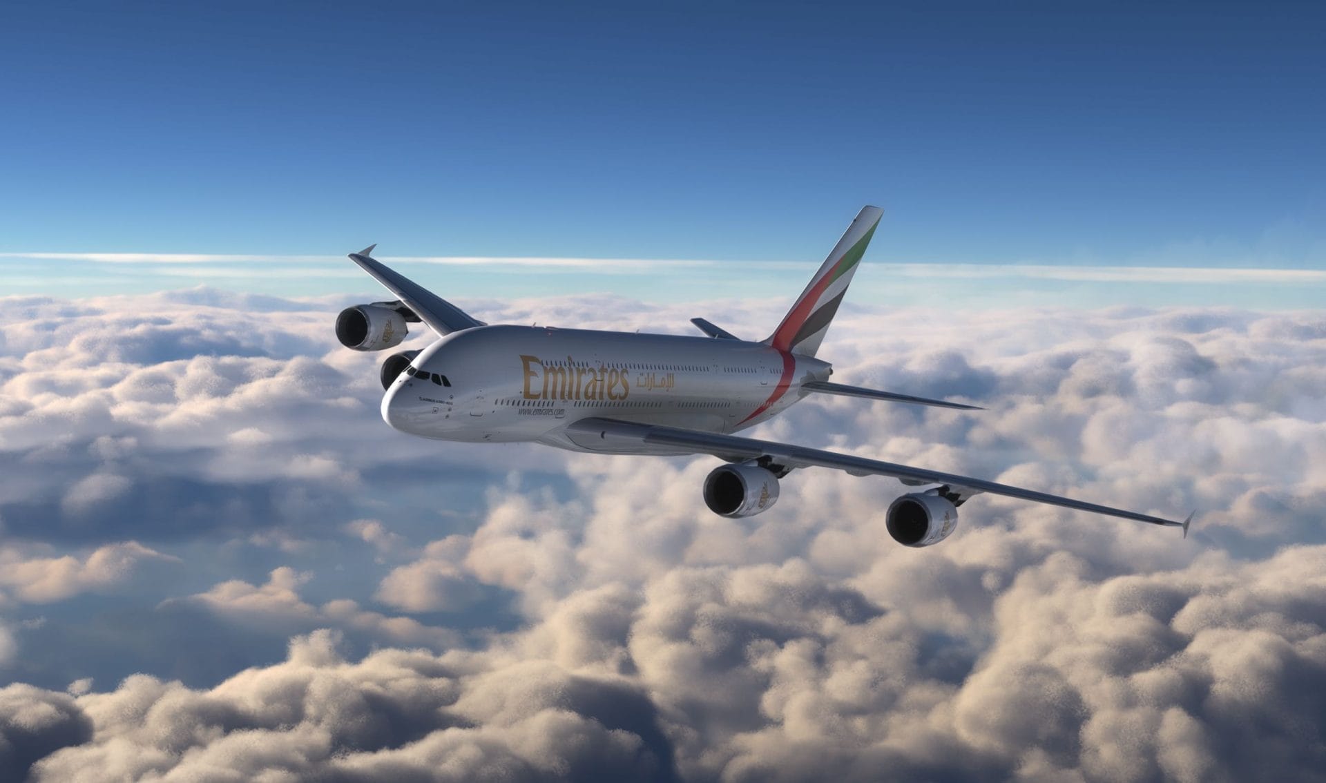 Airbus A380 Emirates adobe