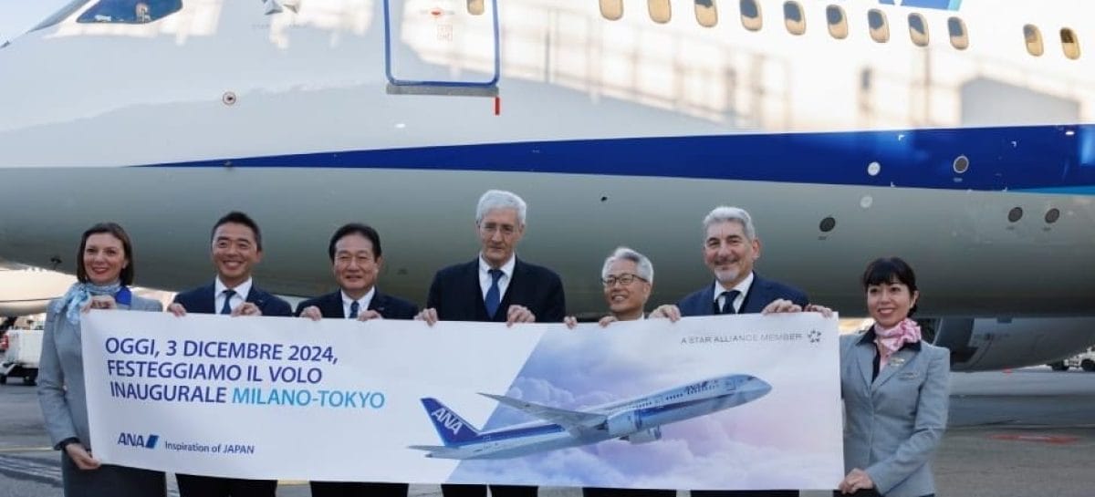 All Nippon Airways, debutta il nostop Milano-Tokyo