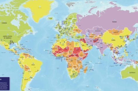 Destinazioni a rischio: la mappa di International Sos