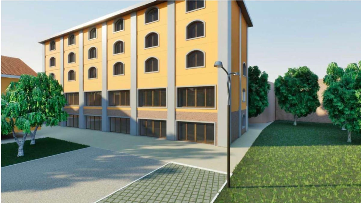 Rendering campus Swadeshi Pavia uff st