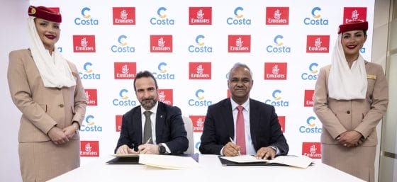 Dubai, partnership Costa Crociere-Emirates fino al 2027