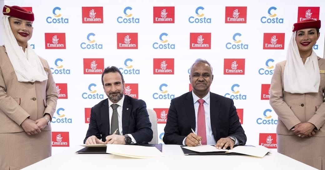 Costa-Emirates alleati fino al 2027: l’hub a Dubai