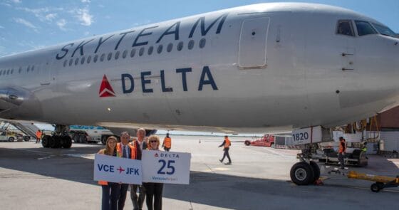 Delta, nozze d’argento a Venezia: “Oltre 3 milioni di passeggeri”