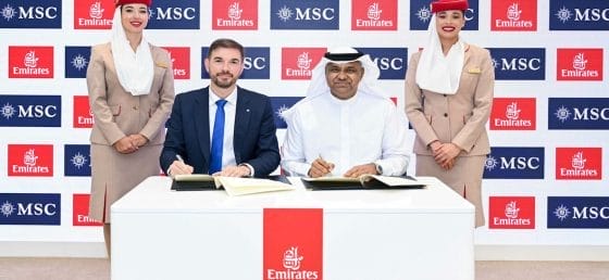 Dubai hub crocieristico: prolungata l’intesa Emirates-Msc